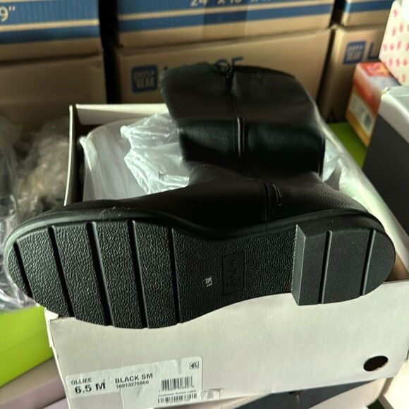 Style & Co. Style & Co. Womens Olliee Faux Leather Tall Knee-High Boots - Picture 3 of 6